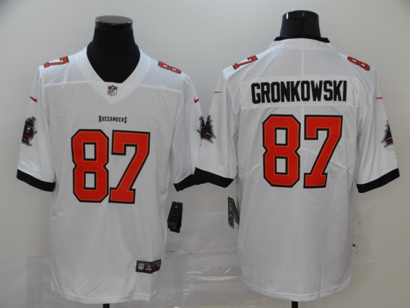 Men Tampa Bay Buccaneers #87 Gronkowsk white Vapor Untouchable Player Nike Limited NFL Jersey
